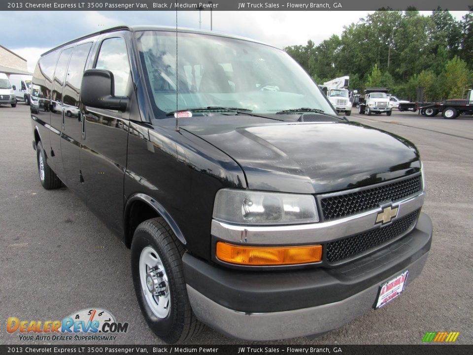 Front 3/4 View of 2013 Chevrolet Express LT 3500 Passenger Van Photo #7