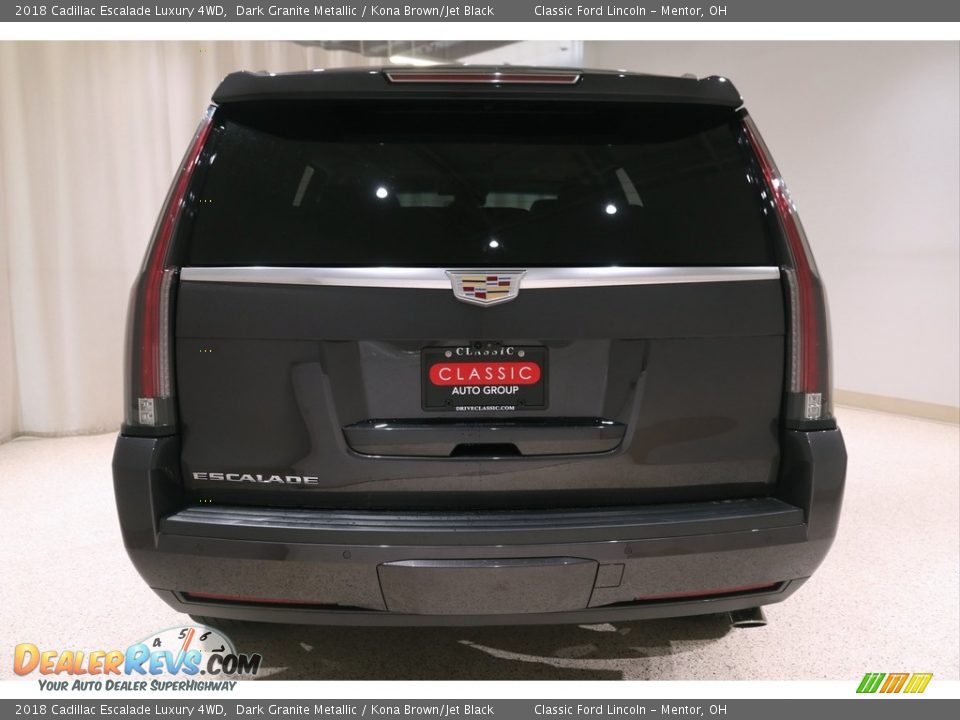 2018 Cadillac Escalade Luxury 4WD Dark Granite Metallic / Kona Brown/Jet Black Photo #32