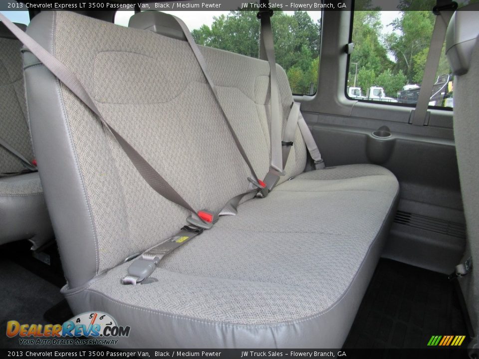 Rear Seat of 2013 Chevrolet Express LT 3500 Passenger Van Photo #13