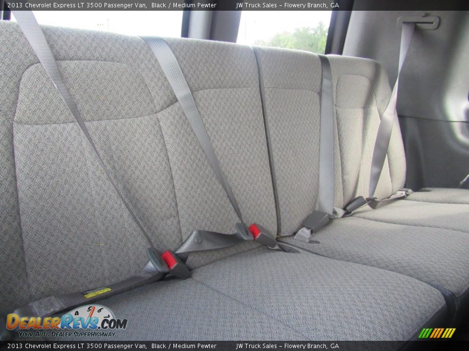 Rear Seat of 2013 Chevrolet Express LT 3500 Passenger Van Photo #15