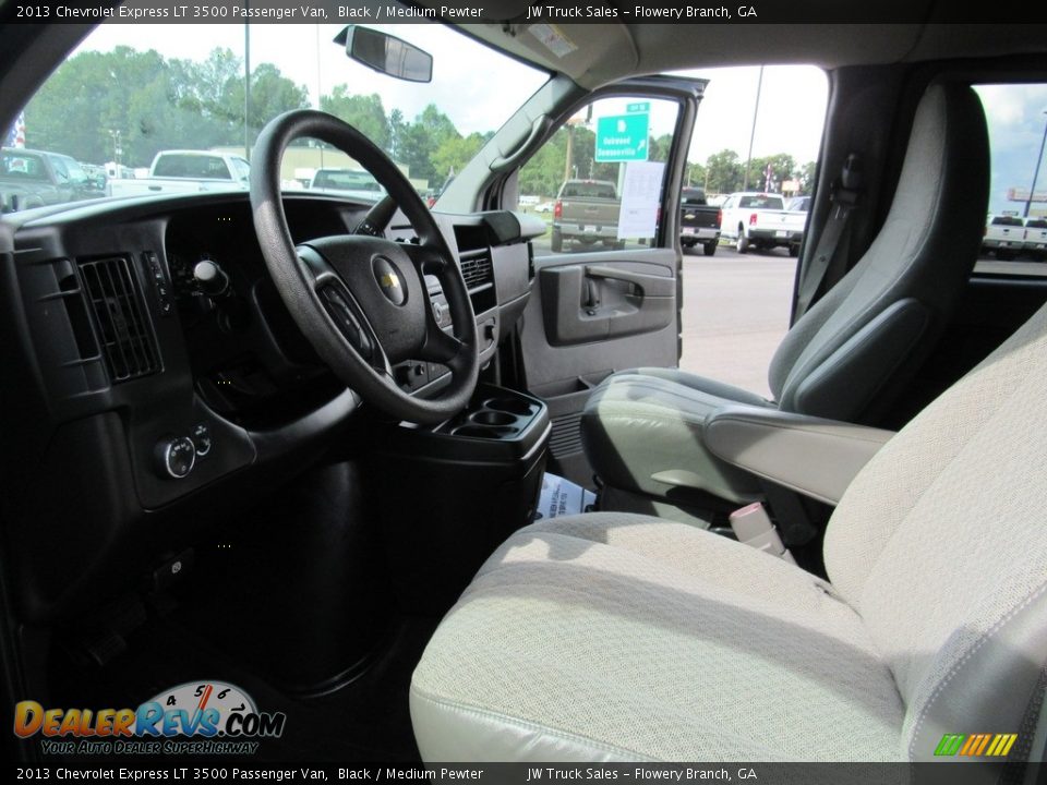 2013 Chevrolet Express LT 3500 Passenger Van Black / Medium Pewter Photo #24