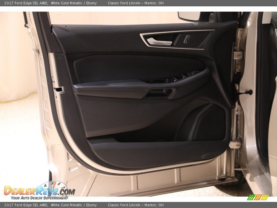 2017 Ford Edge SEL AWD White Gold Metallic / Ebony Photo #4