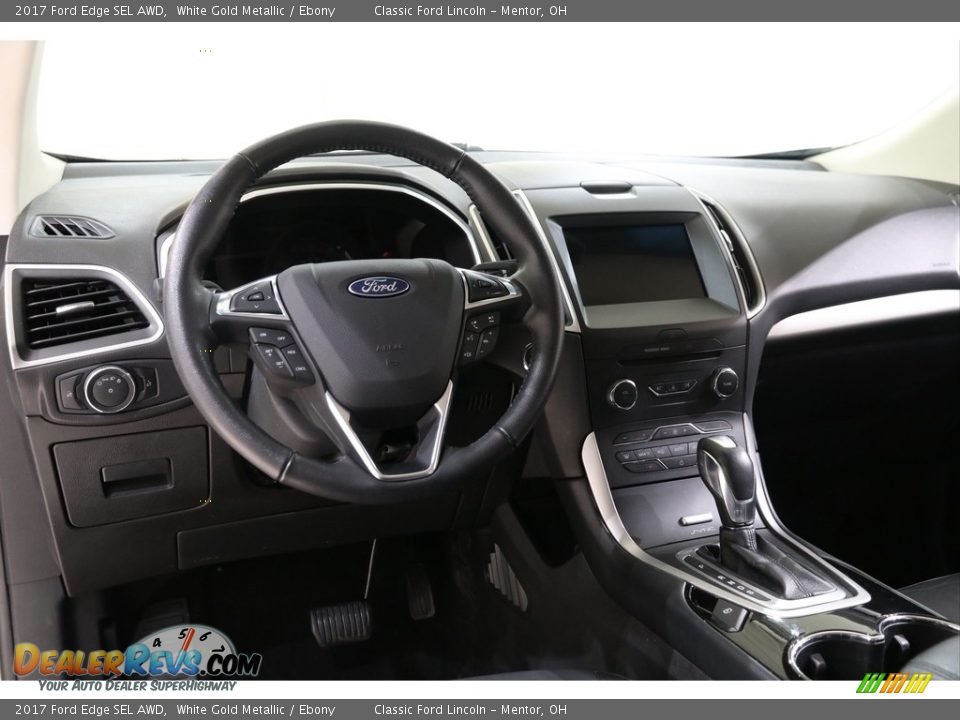 2017 Ford Edge SEL AWD White Gold Metallic / Ebony Photo #6