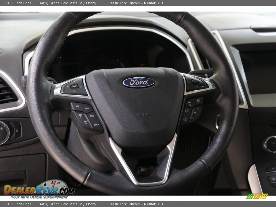 2017 Ford Edge SEL AWD White Gold Metallic / Ebony Photo #7