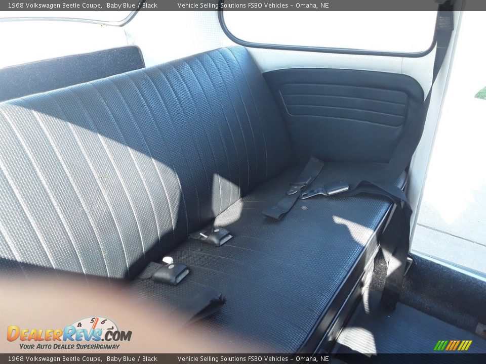 Rear Seat of 1968 Volkswagen Beetle Coupe Photo #7