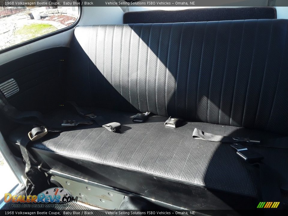Rear Seat of 1968 Volkswagen Beetle Coupe Photo #8
