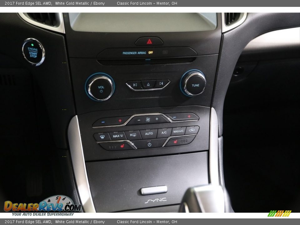 2017 Ford Edge SEL AWD White Gold Metallic / Ebony Photo #13