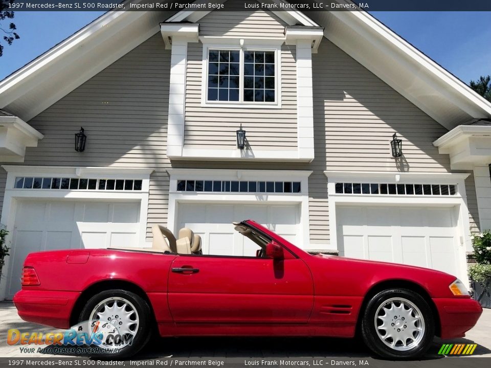 Imperial Red 1997 Mercedes-Benz SL 500 Roadster Photo #7