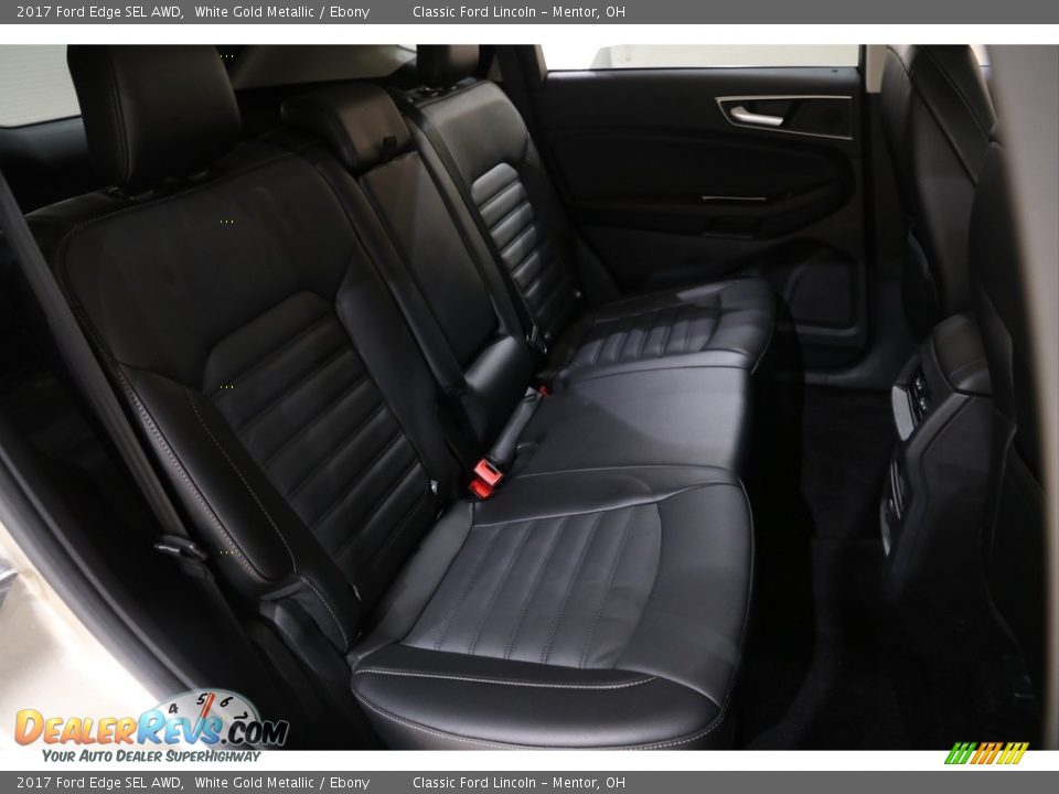 2017 Ford Edge SEL AWD White Gold Metallic / Ebony Photo #17