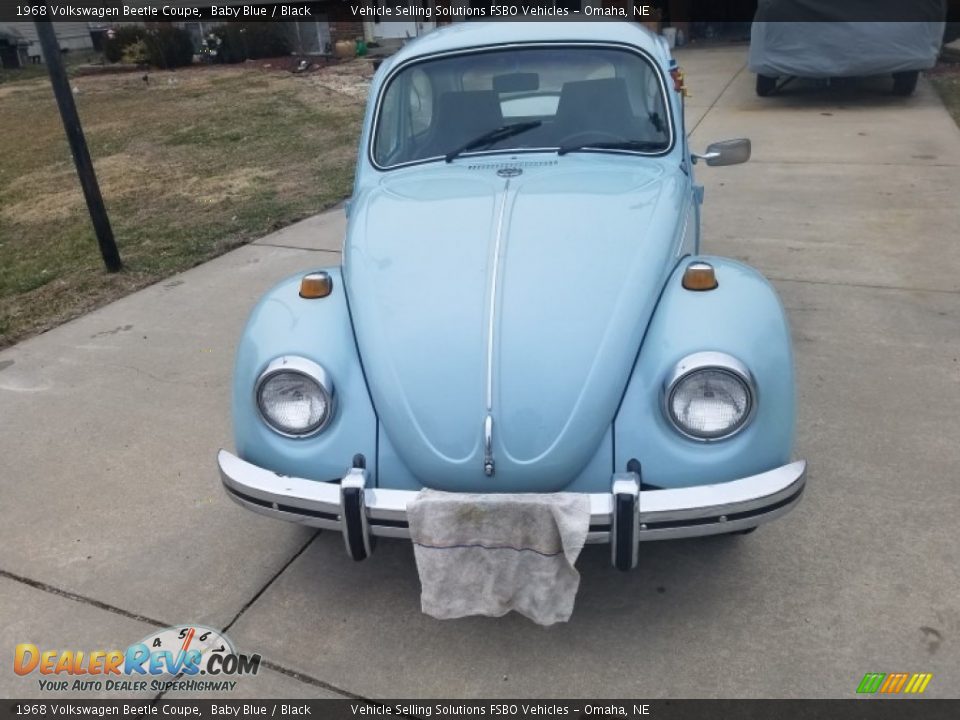 Baby Blue 1968 Volkswagen Beetle Coupe Photo #18
