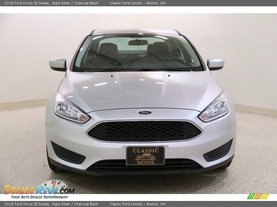 2018 Ford Focus SE Sedan Ingot Silver / Charcoal Black Photo #2