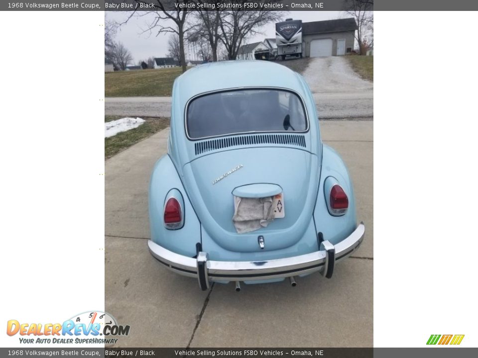 1968 Volkswagen Beetle Coupe Baby Blue / Black Photo #19