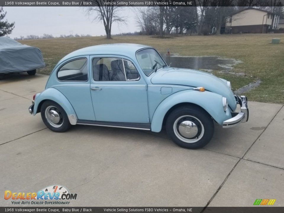 Baby Blue 1968 Volkswagen Beetle Coupe Photo #20