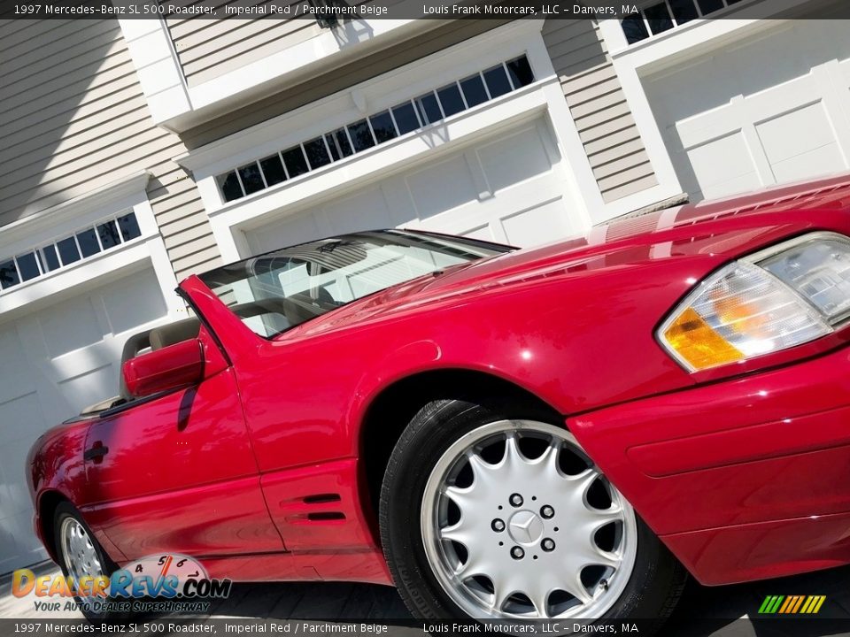 1997 Mercedes-Benz SL 500 Roadster Imperial Red / Parchment Beige Photo #19
