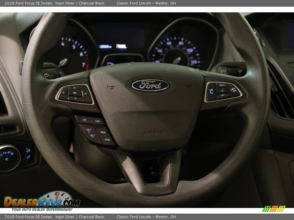 2018 Ford Focus SE Sedan Ingot Silver / Charcoal Black Photo #8