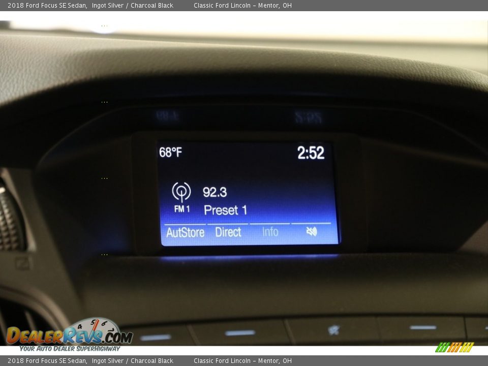 2018 Ford Focus SE Sedan Ingot Silver / Charcoal Black Photo #11