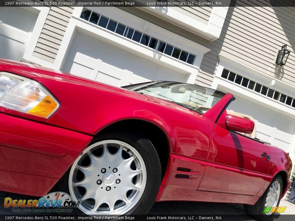 1997 Mercedes-Benz SL 500 Roadster Imperial Red / Parchment Beige Photo #21