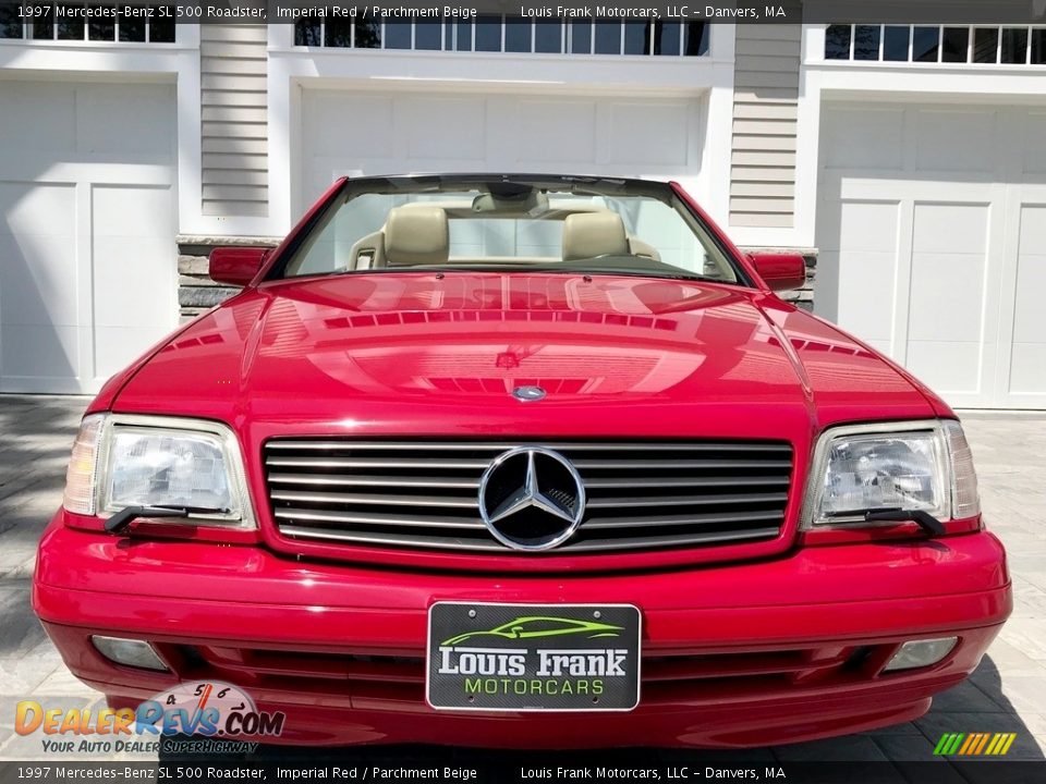1997 Mercedes-Benz SL 500 Roadster Imperial Red / Parchment Beige Photo #24