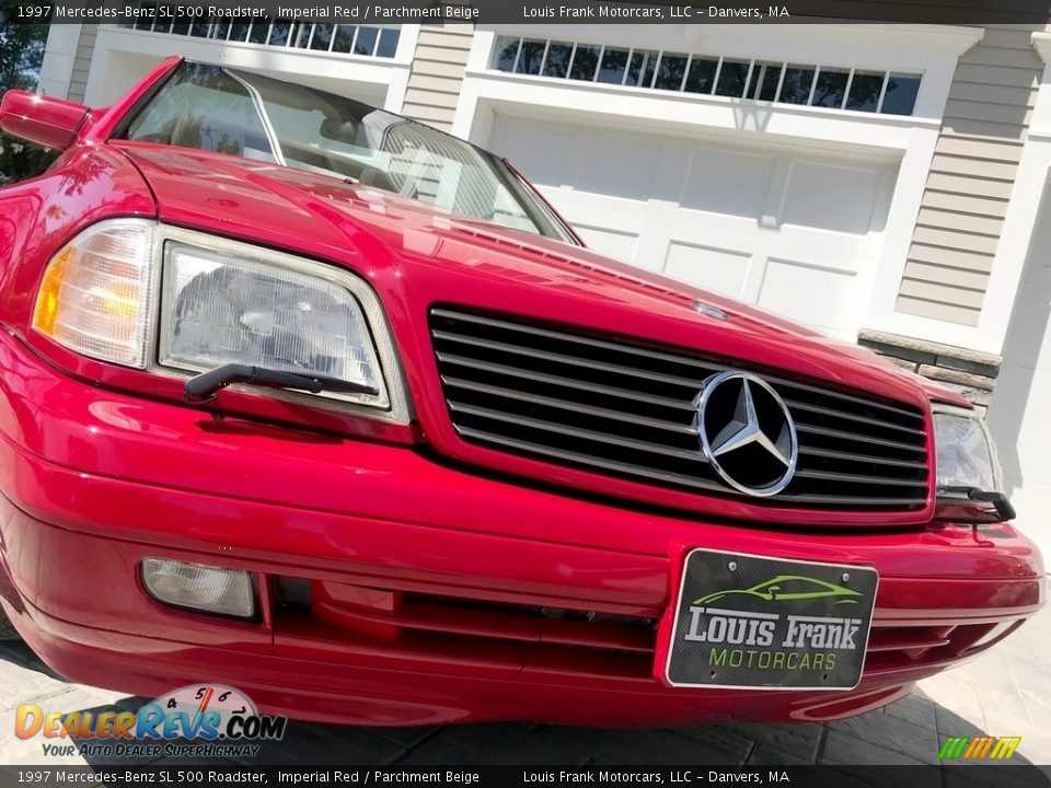 1997 Mercedes-Benz SL 500 Roadster Imperial Red / Parchment Beige Photo #25