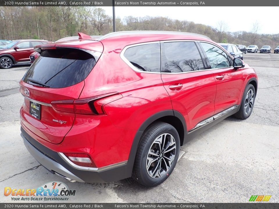 2020 Hyundai Santa Fe Limited AWD Calypso Red / Black Photo #2