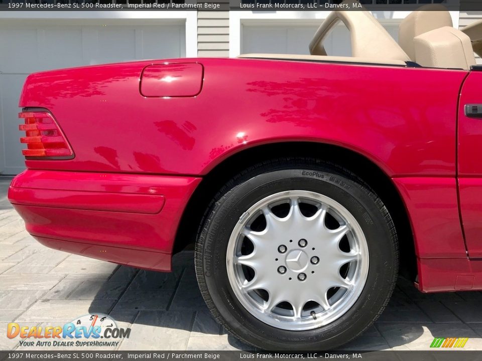 1997 Mercedes-Benz SL 500 Roadster Imperial Red / Parchment Beige Photo #34