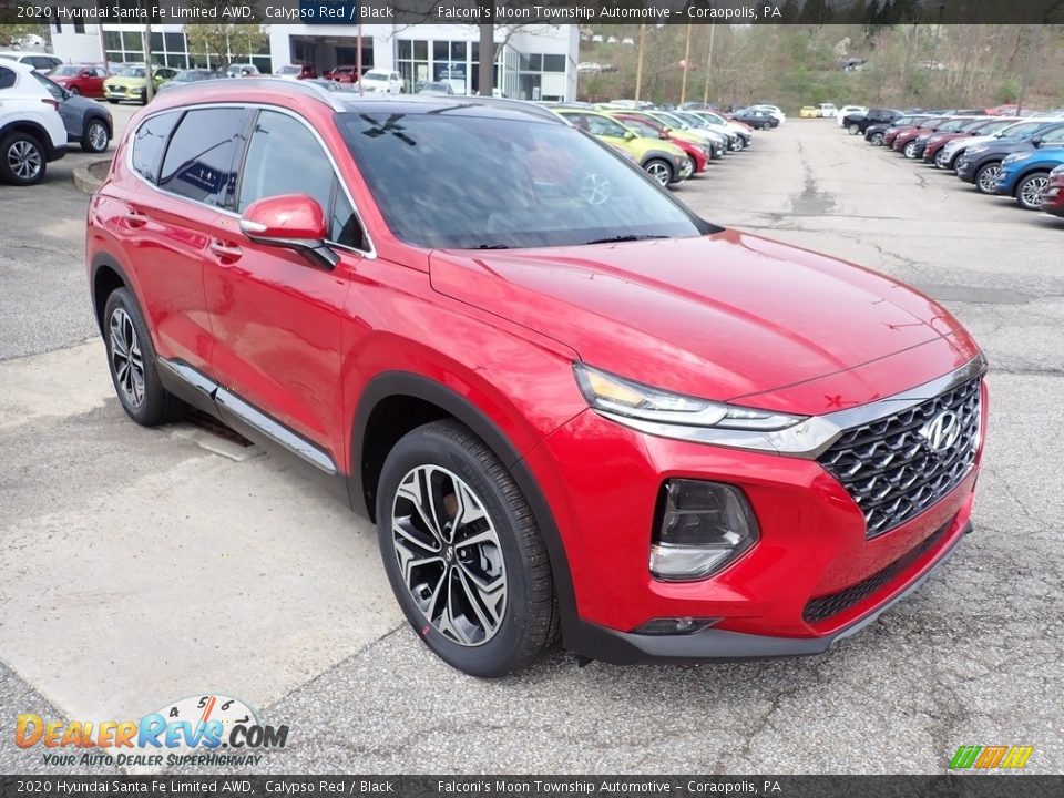 2020 Hyundai Santa Fe Limited AWD Calypso Red / Black Photo #3