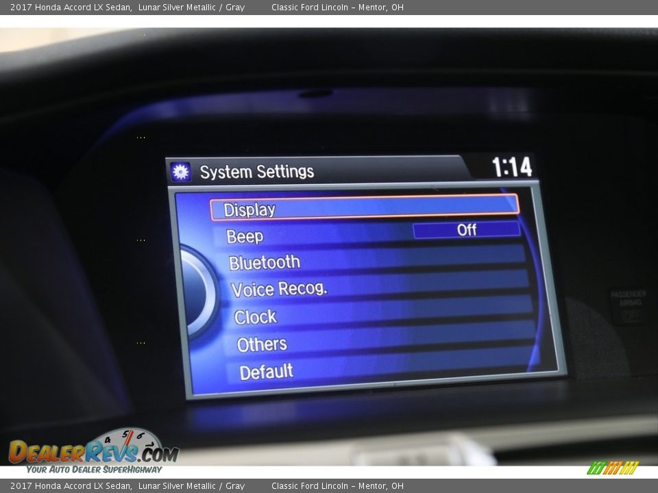 2017 Honda Accord LX Sedan Lunar Silver Metallic / Gray Photo #18