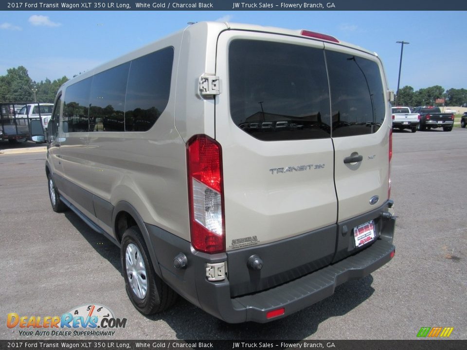 2017 Ford Transit Wagon XLT 350 LR Long White Gold / Charcoal Black Photo #3