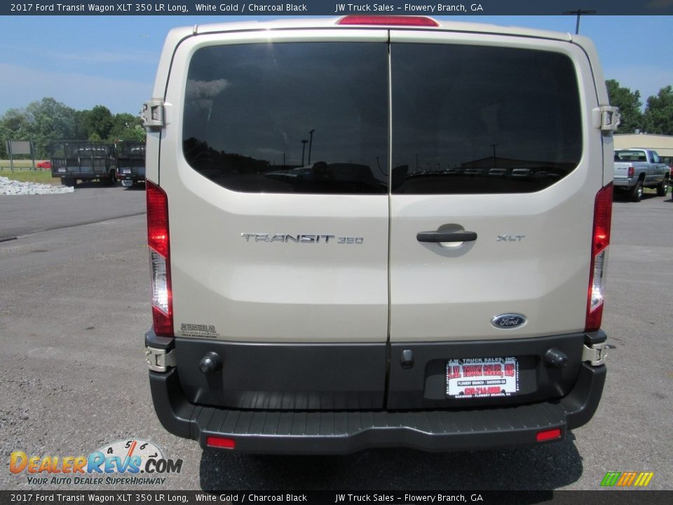 2017 Ford Transit Wagon XLT 350 LR Long White Gold / Charcoal Black Photo #4