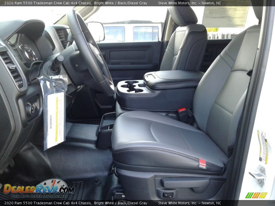Black/Diesel Gray Interior - 2020 Ram 5500 Tradesman Crew Cab 4x4 Chassis Photo #10