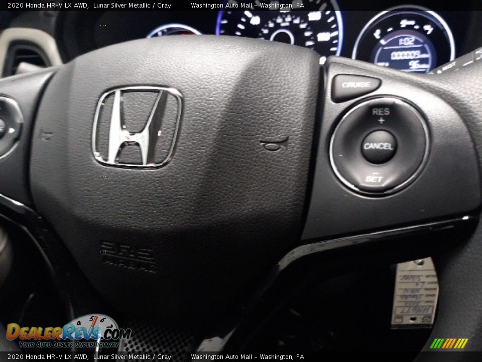 2020 Honda HR-V LX AWD Lunar Silver Metallic / Gray Photo #7