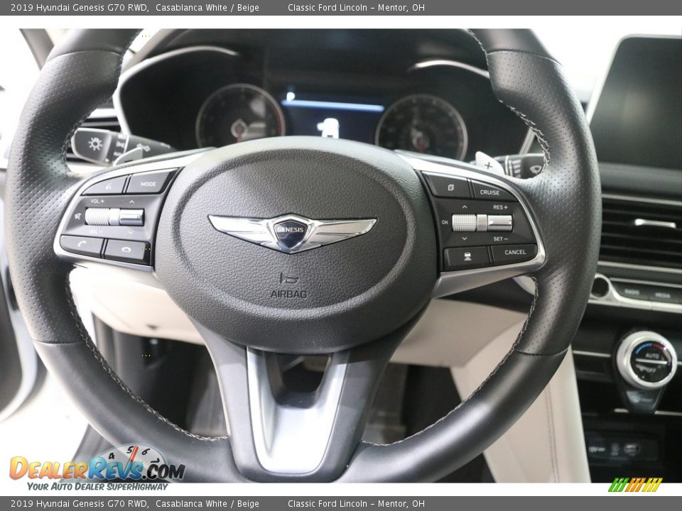 2019 Hyundai Genesis G70 RWD Steering Wheel Photo #6