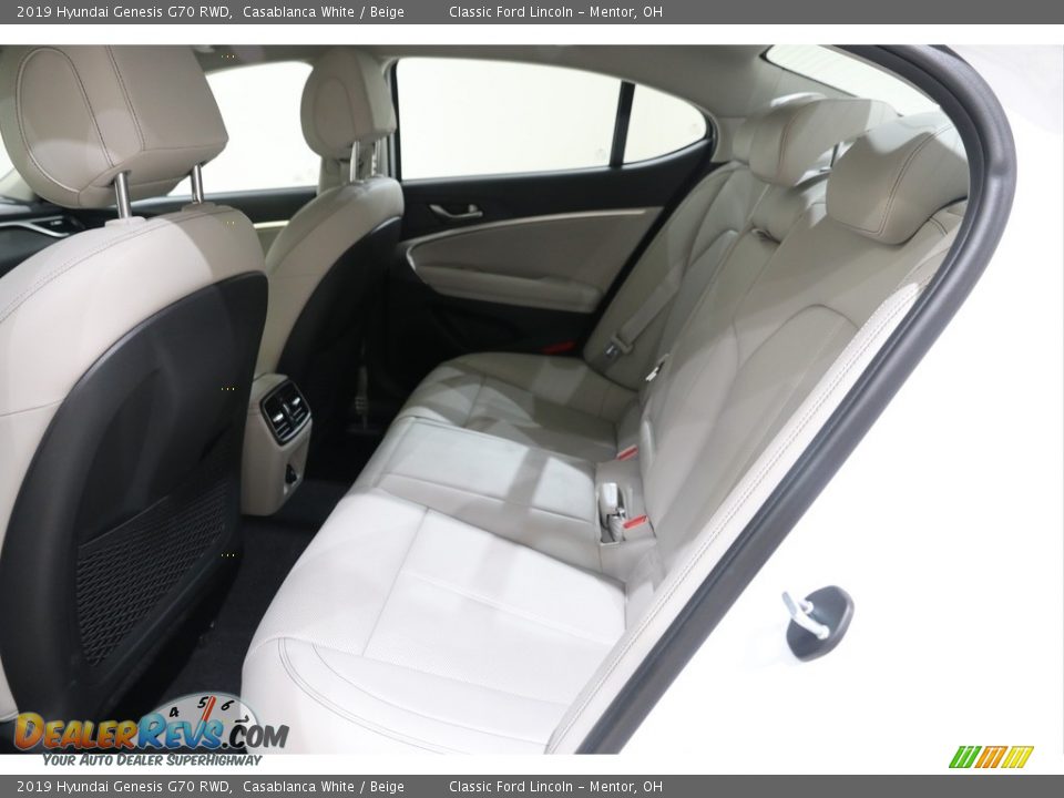 Rear Seat of 2019 Hyundai Genesis G70 RWD Photo #15