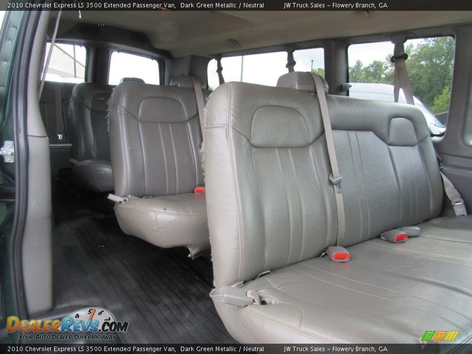 Rear Seat of 2010 Chevrolet Express LS 3500 Extended Passenger Van Photo #9