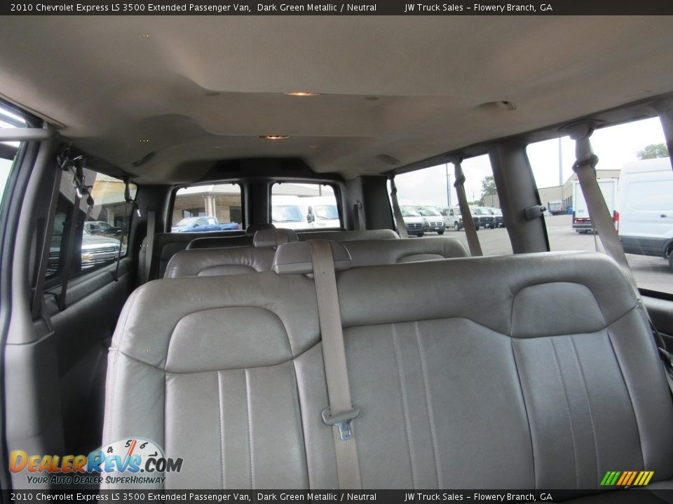 Rear Seat of 2010 Chevrolet Express LS 3500 Extended Passenger Van Photo #14