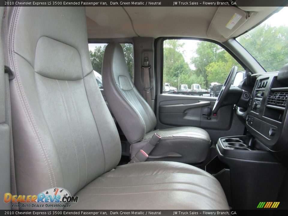 Front Seat of 2010 Chevrolet Express LS 3500 Extended Passenger Van Photo #17