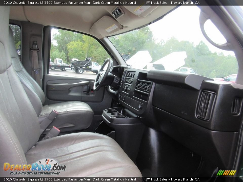 Front Seat of 2010 Chevrolet Express LS 3500 Extended Passenger Van Photo #18
