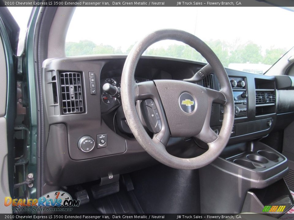 2010 Chevrolet Express LS 3500 Extended Passenger Van Steering Wheel Photo #26