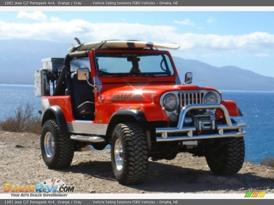 1982 Jeep CJ7 Renegade 4x4 Orange / Gray Photo #1