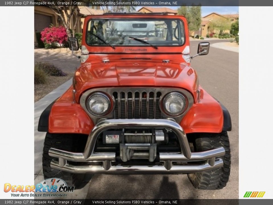 1982 Jeep CJ7 Renegade 4x4 Orange / Gray Photo #13