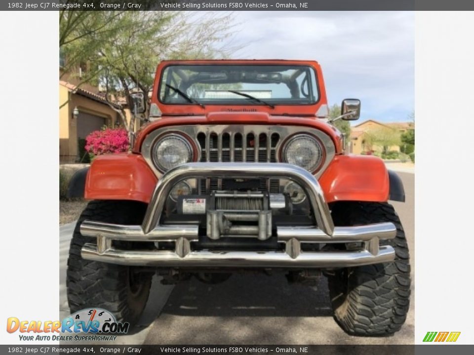 1982 Jeep CJ7 Renegade 4x4 Orange / Gray Photo #15