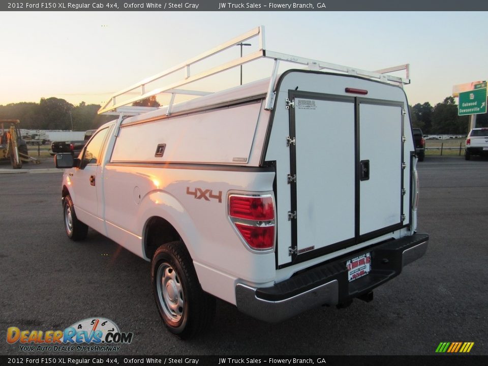 2012 Ford F150 XL Regular Cab 4x4 Oxford White / Steel Gray Photo #3