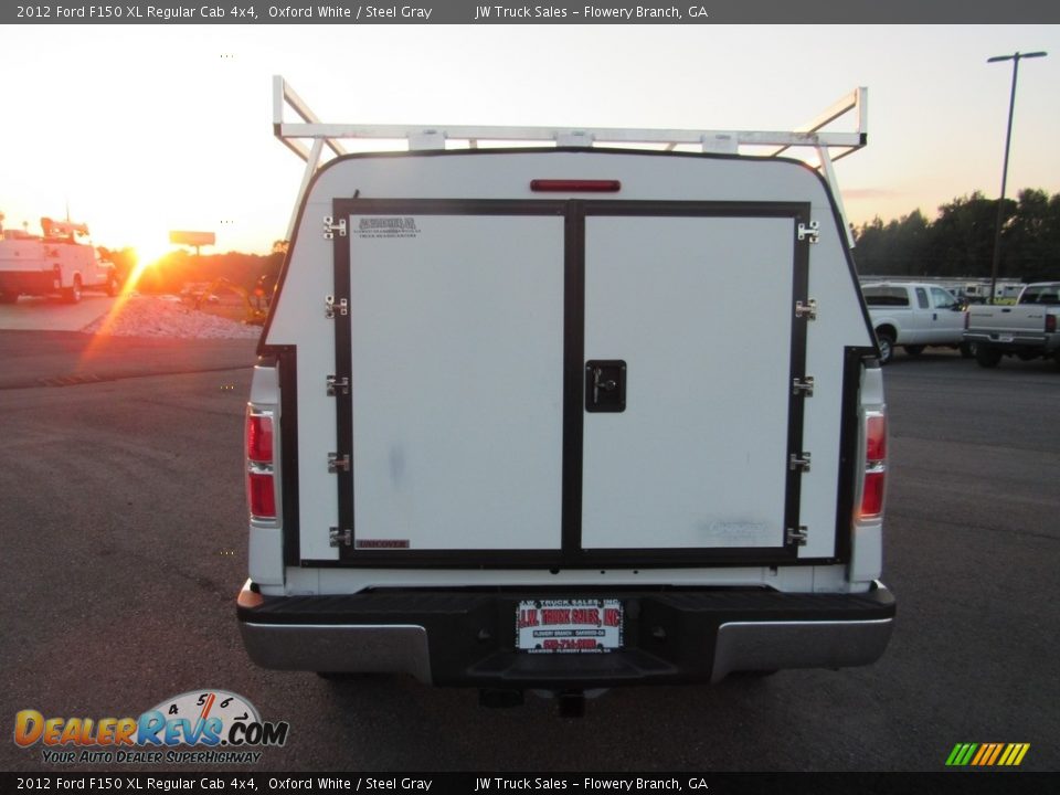 2012 Ford F150 XL Regular Cab 4x4 Oxford White / Steel Gray Photo #4