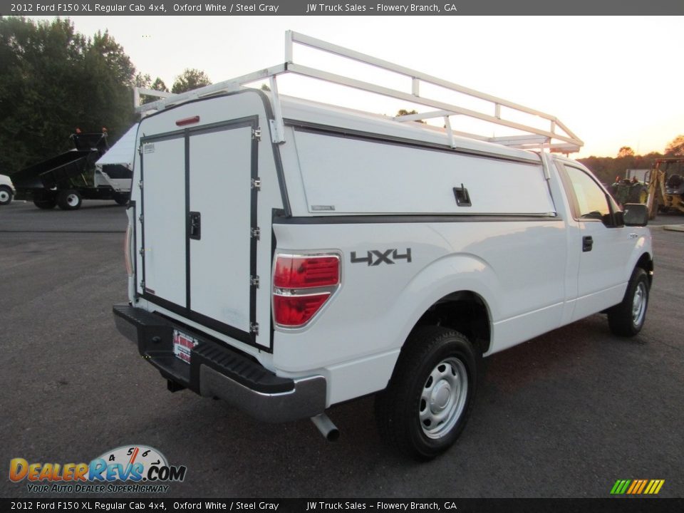 2012 Ford F150 XL Regular Cab 4x4 Oxford White / Steel Gray Photo #5