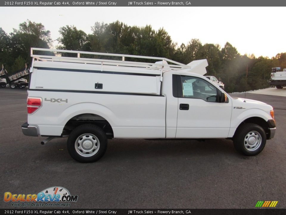 2012 Ford F150 XL Regular Cab 4x4 Oxford White / Steel Gray Photo #6