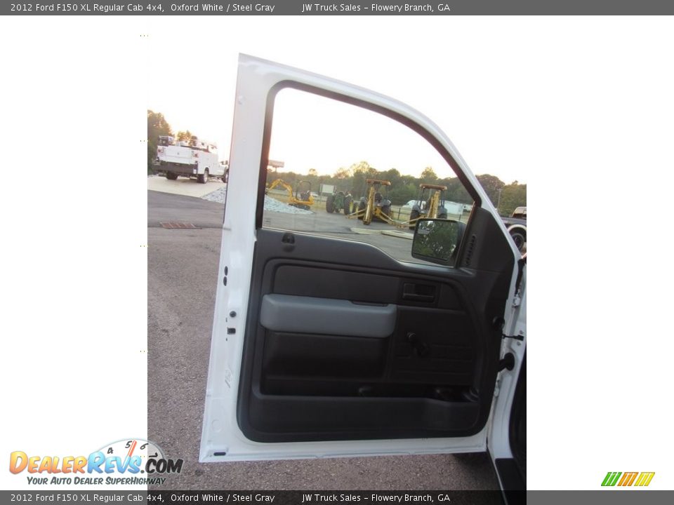 2012 Ford F150 XL Regular Cab 4x4 Oxford White / Steel Gray Photo #13