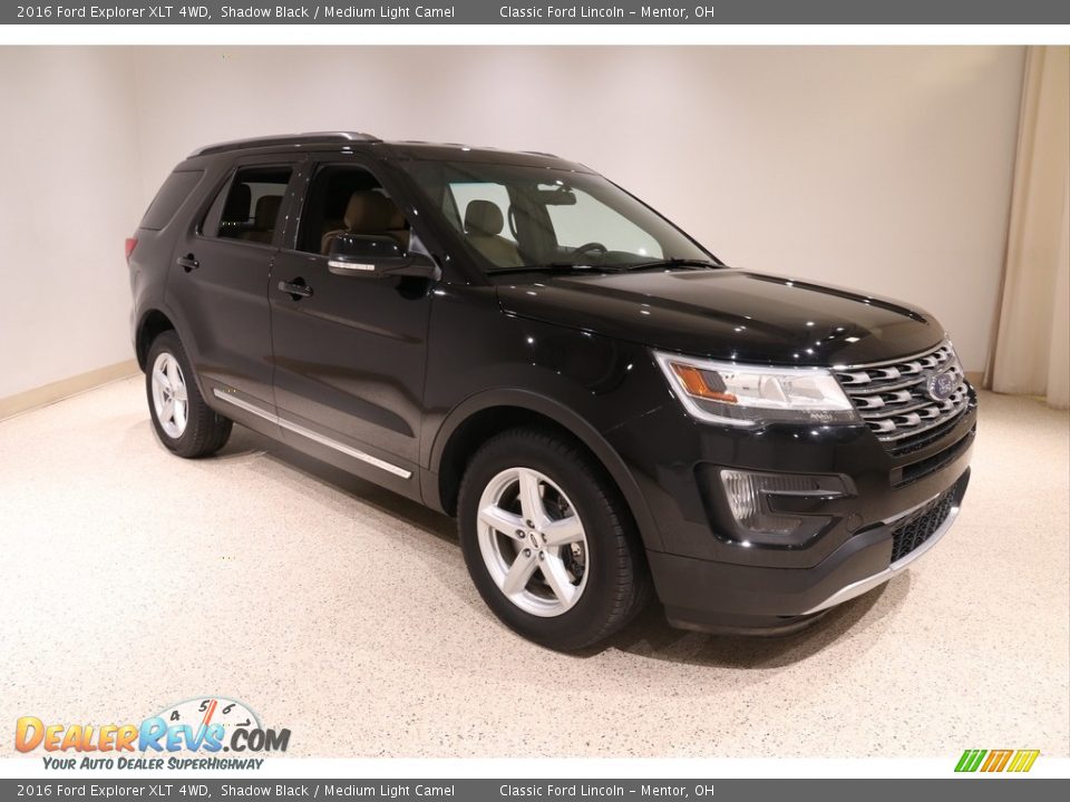 2016 Ford Explorer XLT 4WD Shadow Black / Medium Light Camel Photo #1