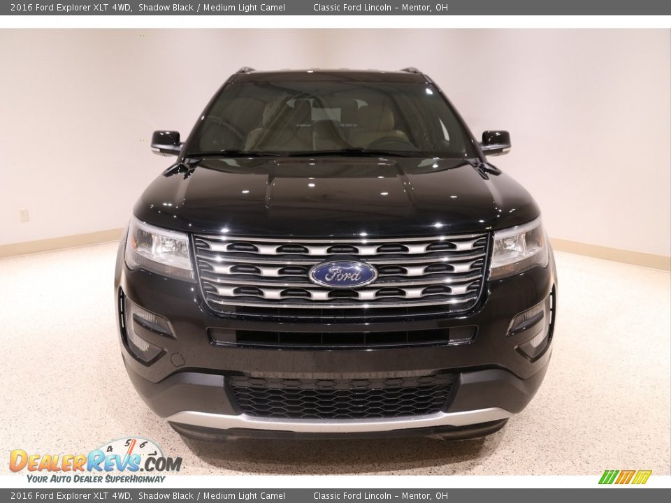 2016 Ford Explorer XLT 4WD Shadow Black / Medium Light Camel Photo #2