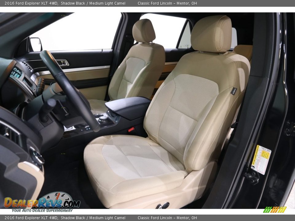 2016 Ford Explorer XLT 4WD Shadow Black / Medium Light Camel Photo #5