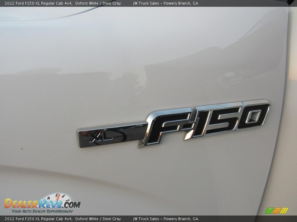 2012 Ford F150 XL Regular Cab 4x4 Oxford White / Steel Gray Photo #32
